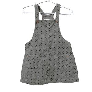 Zara Baby Girl Toddler Corduroy Star Printed Pinafore Overall Dress 18-24 Months